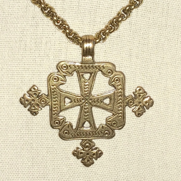 Coptic Cross Necklace - Picture 1 of 4